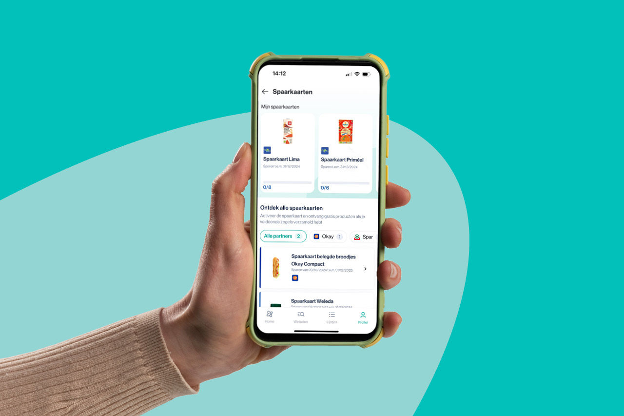 Digitale spaarkaarten in de Xtra-app